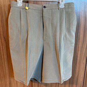 Bolle Men's Tan Flat Front Shorts